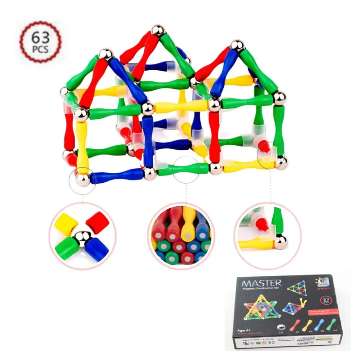 Magnetic%20Building%20Set%20-%20Educational%20and%20Stimulating%20Magnetic%20Toy%20for%20Both%20Kids%20and%20Adults,%203D%20Building%20Blocks%20&%20Tiles%20Puzzle%2063%20Pcs%20&%20124%20Pcs%20-%20Image%203