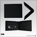 Premium Leather Wallet - 12 Pockets, Compact, Durable, Ideal for Gifts - Genuine Leather Men's Purse - Matte Black Wallet - Bifold [Compact Size]. 