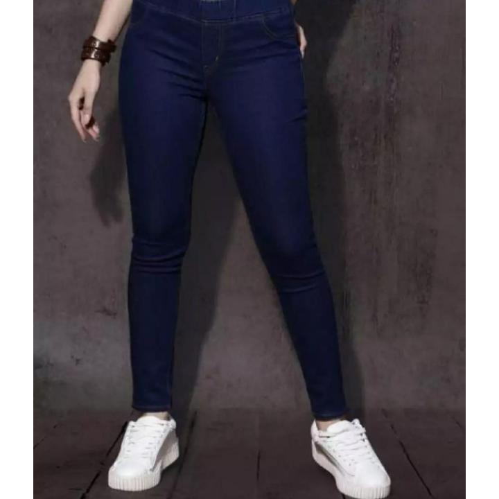 Woman New Style  Blue Slim fit Jeggings Best Quality 2021