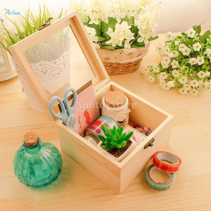 Wooden%20Unfinished%20Hinged%20Glass%20Lid%20Box%20Gifts%20Jewelry%20Display%20Storage%20Case%201#%20-%20Image%204