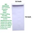 Medium Size Envelope (3.5× 7.5) Pocket Size white for gift wedding birth day parties. 