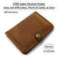 Bi Folding Men Purse Mini ATM Card Case for Boys in Best Quality PU Leather Slim ID Card Holder Wallet for Men Bifold Wallet for Men in Blue Brown Khaki and Coffee Colors Suitable for Daily Use Card Holder Wallet Slim Purse for Pocket Smart Wal. 