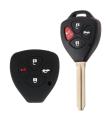 Toyota Camry Car Silicon Remote 4 Key Cover - Black Color. 