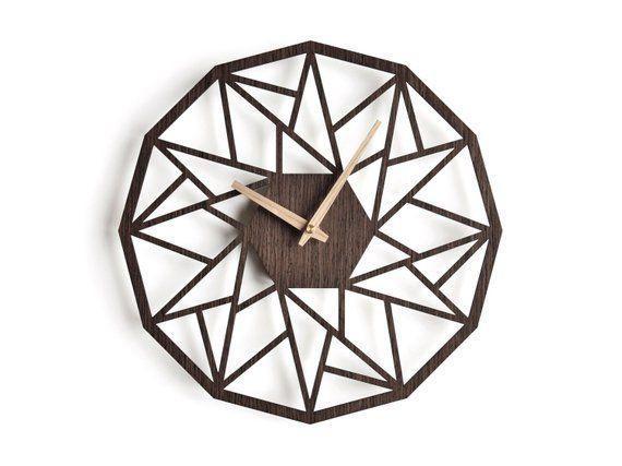 Wooden Wall Clock,3-D wall Clock, with Unique Design