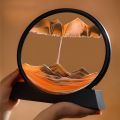 7 Inch White 3D Sand Art | Mesmerizing Sand Clock | Moving Sand Art | Hourglass Sand Timer | Decorative Accent with Deep Sea Landscape | Aesthetic Home Decoration Piece with Metal Stand. 
