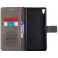 【BestGO】TEC  Sony Xperia XA Ultra case / F3211 / F3212 / F3215 / F3216 case,[Embossed Sunflower][Pu Leather]and[TPU]Wallet,Card slot,Stand Case for Sony Xperia XA Ultra(6.0")(). 