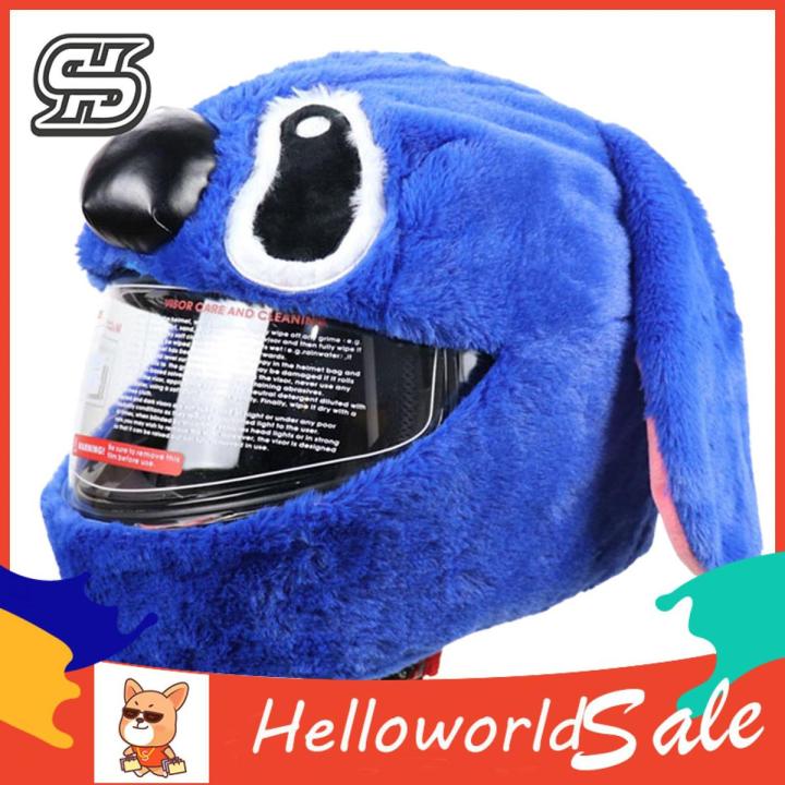 HelloWorld Motorcycle Helmet Decor Adorable Appearance Anime Themed