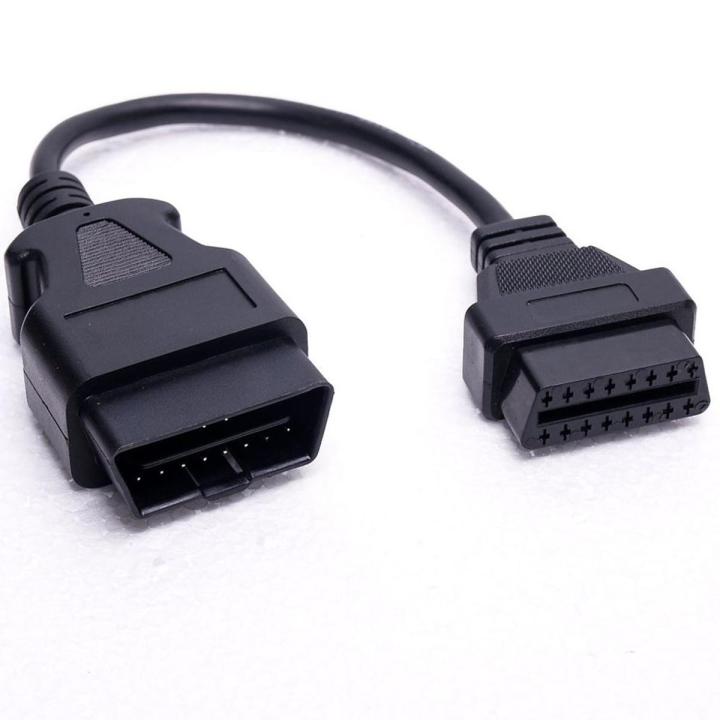 OBD2 Male To OBD2 Female Extension Cable (30 cm) for Elm327, launch and OBD 2 Car diagnostic Scanner (OBD-2 Converter cable)