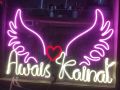 Any Customized NEON Sign plate - Home Decor  - 4 Letters Alphabets - Room Decoration. 