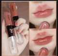 2 in1 Mirror Glossy Lipstick Women Girls Non-Fading Long Lasting Transparent Double Headed Lip Gloss Moisturizing Makeup. 