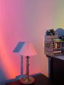 Remote Control RGB Sunset Lamp Projector 16 Colors Changing RGB, Sun Set Lamp for Mobile Photography/ Studio Lighting Backgrounds Accessories Lighting Kit Wallpaper Tiktok_ atmosphere lights Table Lamp for bed room decoration items for girls. 