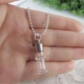 15 Styles Mini Glass Bottle Pendant Necklace Perfume Essential Keep Openable Small Bottle Necklaces For Women Jewelry. 