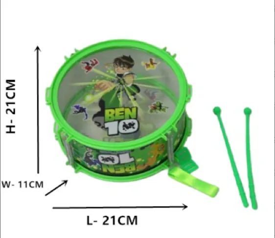 Musical%20Drum%20Set%20for%20Kids%20with%20Cartoon%20Motif,%20Sticks,%20and%20Adjustable%20Strap%20-%20Image%202