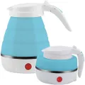 Fast Water Boiling 600 ml Portable Kettle Travel Kettle Foods Boils Quickly Silicone Small Collapsible Foldable Electric Sports Bottles Home appliances. 