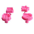 Greetings Fondant and Cookie Plunger Cutter 4 Pcs Set. 