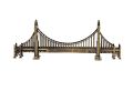 Antique Metal USA Souvenir - Golden Gate Bridge Decoration - Famous Landmark Collectibles San Francisco Metal miniature statue of the Golden Gate Bridge.. 