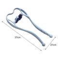 Neck Shoulder Self Massager Hand Roller Shoulder Relaxer Dual Point , Alleviates Sore Muscles S‐Shaped Curve Design Lightweight Convenient - Blue. 
