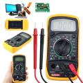 Electric Digital Multi Meter New Digital Multimeter  Volt Meter Ammeter Ohmmeter Yellow Tester Yellow. 