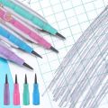 Pack of 4 Non Sharpening Pencils with Cap Translucent Pencils Stacking Point Pencils for Kids Stackable Pencils - Multicolor. 