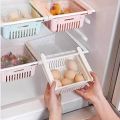 Set of 2 and 3 Stretchable fridge organizer baskets Maximize Your Fridge Space with adjustable space saver storage basket kitchen accessories basket for fridge kitchen gadget basket for kitchen. 