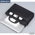 BRINCH 15.6" Laptop Sleeve Business Briefcase Compatible With Laptop/Macbook, Notebook Computer Waterproof Polyester Briefcase Shockproof Sleeve With Back Zipper Pocket & Trolley Belt. 