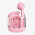 Air 31 / Air 39  Wireless Earbuds with Transparent Charging Case, Bluetooth 5.3, LED Battery Display, Heavy Bass Stereo, Noise Reduction, Crystal-Clear Audio. 