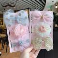 【Exclusive Offer】 3Pc/et 【Exclusive Offer】born Baby Headband Cute Lace Flower Bow Elatic Hairband Crown Kid Headwear Prince Baby Girl Hair Acceorie. 