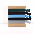 Knotted Mens Hair Ties For Men 5 pcs Wide Black No damage Crease Breakage Men with Long Hair For Buns Curly Thick Elastic Hair. 