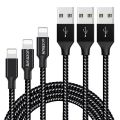 iPhone Data Cable 3m, Premium Nylon Double Layer, USB to Lightning, Durable Charging and Data Transfer. 