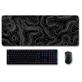 Topographic Contour Extended Big Mouse Pad Computer Mouse Mat. 