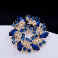 【HOT】 2022 New Crystal Rhinestone Flower Brooches Pins Women Clothes Scarf Buckle Garment Accessories Fashion Jewelry Gifts 2021 New. 