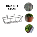 Hanging Flower Rack Rectangular Planter Metal Fence Planters Iron Flowerpot Shelf Outdoor Planters Hanging Planter Hanging Basket Wall Mounted Planters Balcony Plant Baskets. 