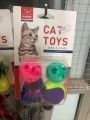 Toys for Cats Ball with Bell Playing Chew Rattle Scratch Plastic Ball Interactive Cat Training Toys Cat Toy Cat Favor Pet Supply. 