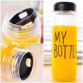 Techmanistan My Bottle Printed High Quality Plastic Water Bottle 500ml, Transparent Water Bottle, Portable Clear Glossy Plastic Bottle. 