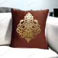 16*16  Luxury Velvet Laser Cut Sofa Cushion Cover Velvet Cushion Designed With Leaser Work, Front Velvet , Back Silk with Side Zip By Mehman Bazar. Floor,sofa,bed cushion cover. 