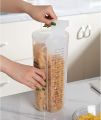 Partition Jar 2-Compartment Airtight Food Storage Container with Lid 2.5L Clear Plastic Canisters Kitchen Pantry Organization Storage Containers For Flour Sugar Cereal Pasta Noodles Beans. 