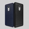 Carbon Fibre Brushed TPU Phone Case For Xiaomi Redmi Note 4 4X Soft Silicone Anti-knock Back Cover - intl. 