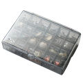 Jewelry Box Large Capacity Dual Layer Jewelry Organizer Desktop Decor. 