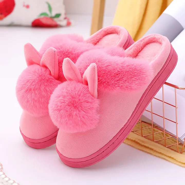 Cushioned%20Candy%20Color%20Lady%20Fluffy%20Flat%20Warm%20Slippers%20-%20Image%204