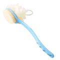 High Quality Bath Sponge 2 IN 1 Long Handle Bath Body Brush with Soft Loofah Bristles Back Scrubber with Curved Long Handled Shower Brush for Wet or Dry Bath Shower Sponge Back Scrubber Brush. 