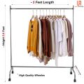 High Quality Cloth Hanging Stand Rack Single Pole For Home, Boutique , Garments Shop , Outdoor And Bedroom (20 Gauge Metal) With Wheels. 