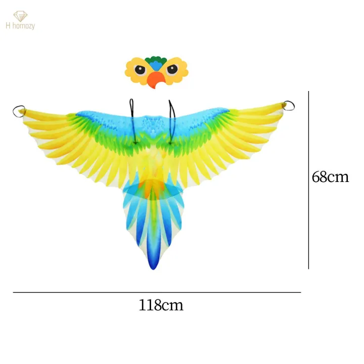 Kids%20Bird%20Costume%20Set%20Cape%20for%20Fancy%20Dress%20Cosplay%20Festival%20Yellow%20-%20Image%202