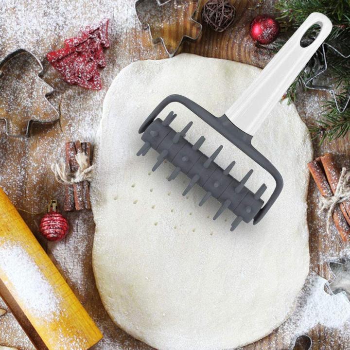 Pizza Docker Roller, Plastic Pizza Roller with Spikes, Dough Docker for Pizza Crust or Pastry Dough Kitchen Baking Tool
