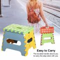 Lightweight Folding Step Stool Plastic Durable Easy Foldable Plastic Chair (Random Colour) -Small Size(19cm x 19cm x 25cm ). 