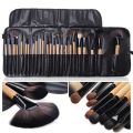 Set of 24 - Professional Makeup Brushes - Leather Pouch Included. 