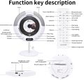 Portable CD Player (KC-607) with Bluetooth, FM Radio, Wall Mounted and Desk Stand CD Music Player Home Audio Boombox with Remote Control, Built-in HiFi Speakers, Support CD, USB, AUX Input/Output. 