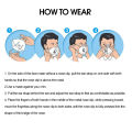 1X N95 Face mask Mouth Nose Mask Sports Anti Smog Haze Air Pollution PM2.5 White Cover 5 lay For Adults. 