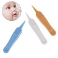 【HOT】 1/2/3/4Pcs New Baby Safety Tweezers Plastic Tweezers Ear Nose Clean Nose Ears Dirty Baby Care. 