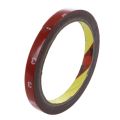 2 Pcs 3Meter Strong Permanent Double Sided Super Sticky Foam Tape Roll for Vehicle Car, Red 6MMx3Meter & Red 10MMx3Meter. 