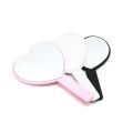 Heart Mirror Custom Logo Cute Small Portable Black White Pink Mirror Wholesale Bulk Makeup Compact Hand Mirror for Women. 